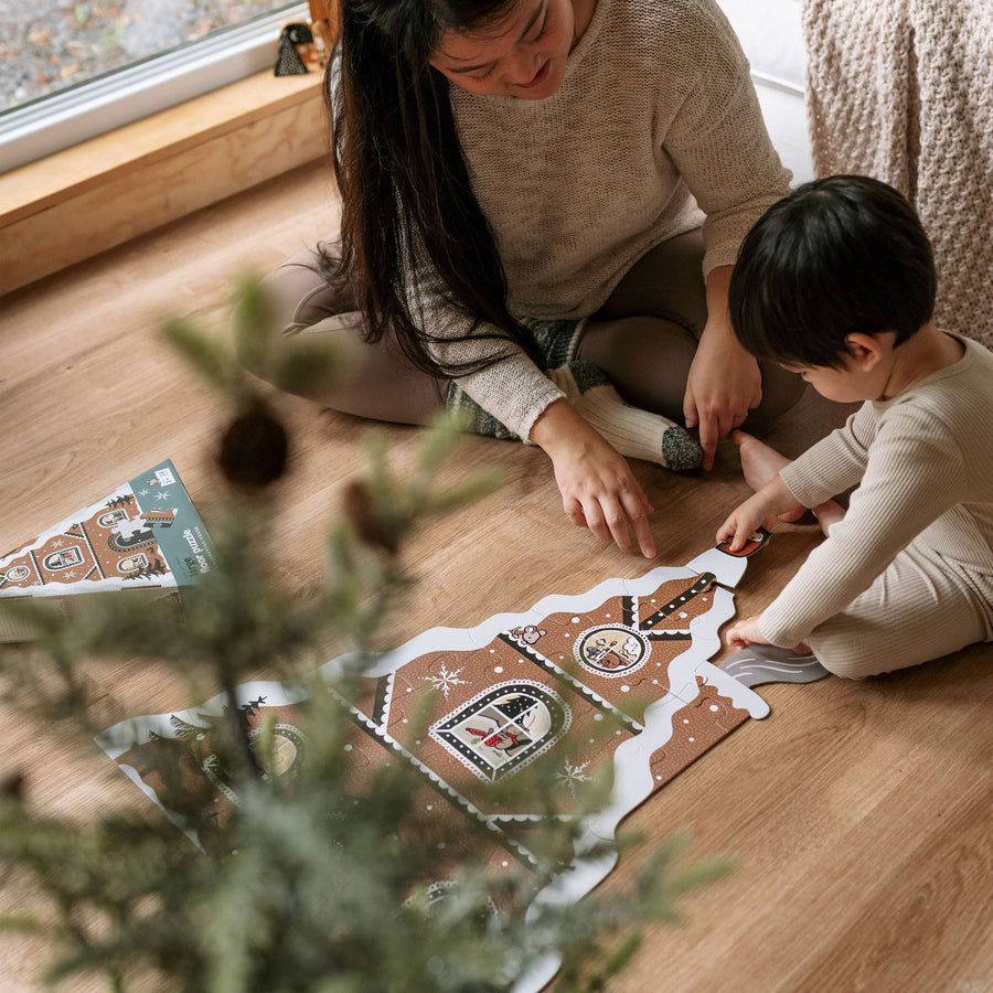 Gingerbread House Holiday/Christmas Floor Puzzle