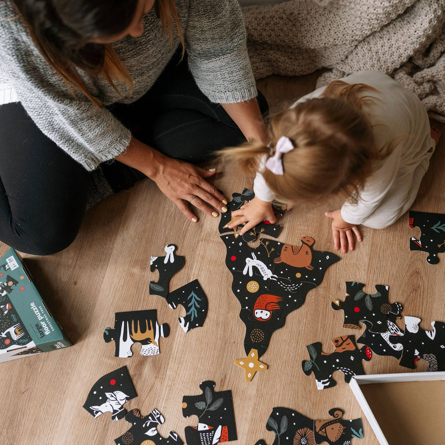 Weihnachtsbaum-Bodenpuzzle