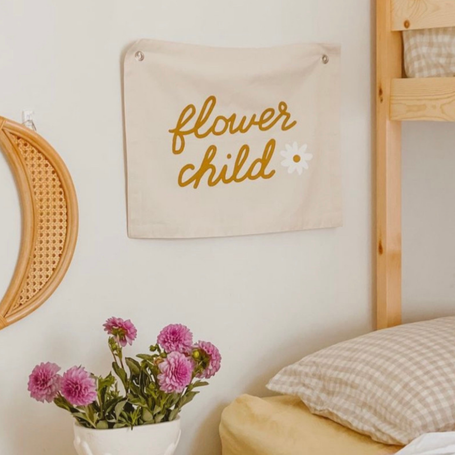 Flower Child Canvas Banner